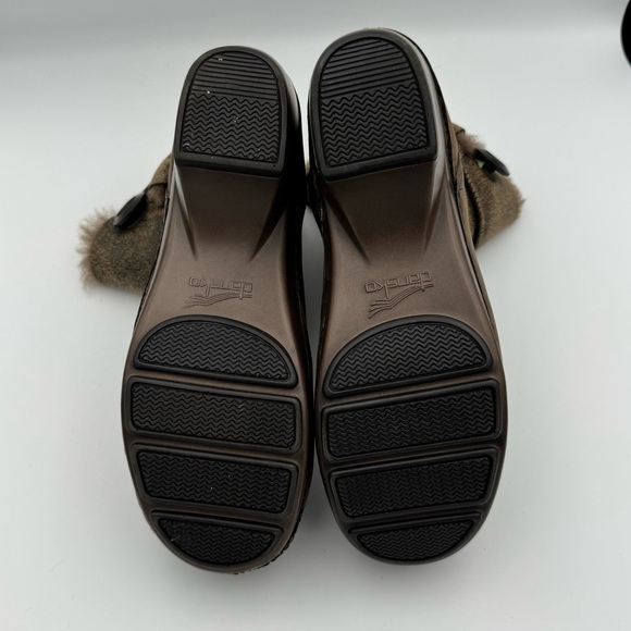 Dansko Stormy Brown Shearling Fur Lined Fold-down Ankle Boots size 40 (9.5-10) - Picture 5 of 8